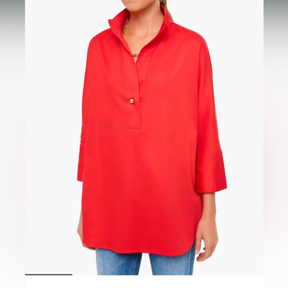 Poppy red Willow tuckernuck blouse - size large